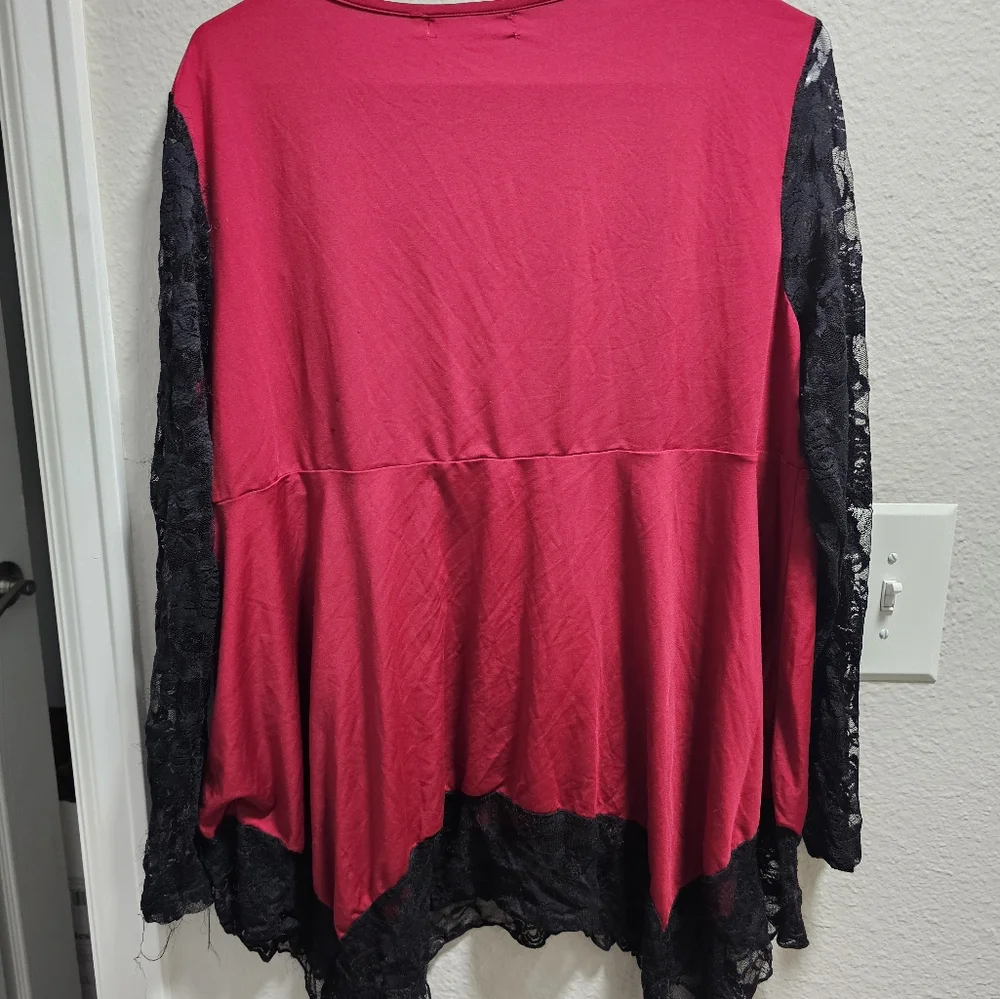 Red Rosegal Top - Picture 3 of 5